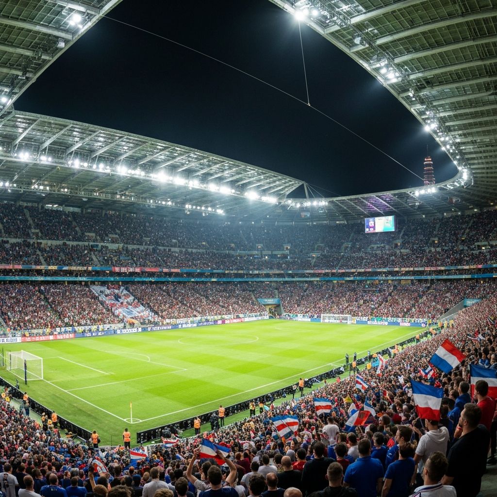 Stadium packed with fans for USA vs Brazil match